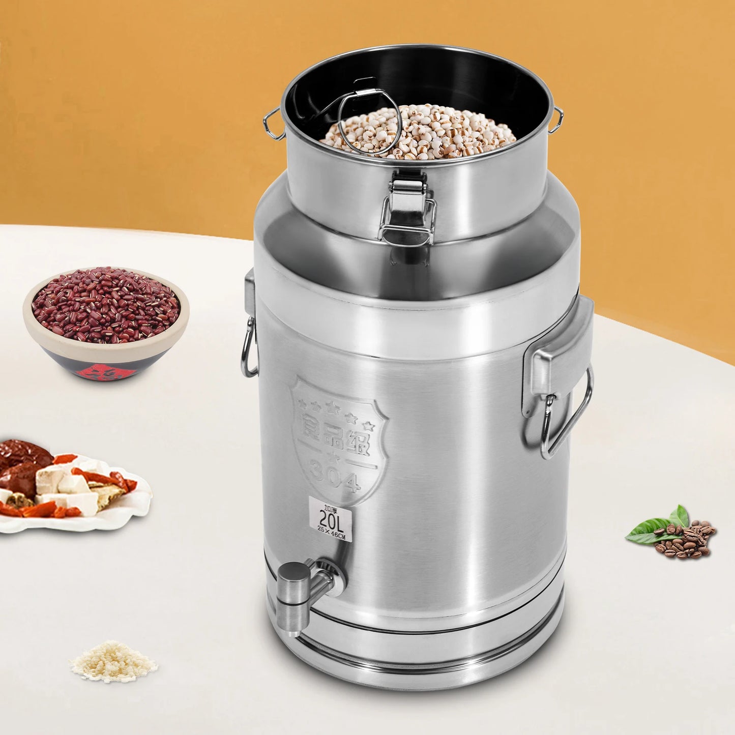 Backpack Drink Dispenser Stainless Steel Leakproof