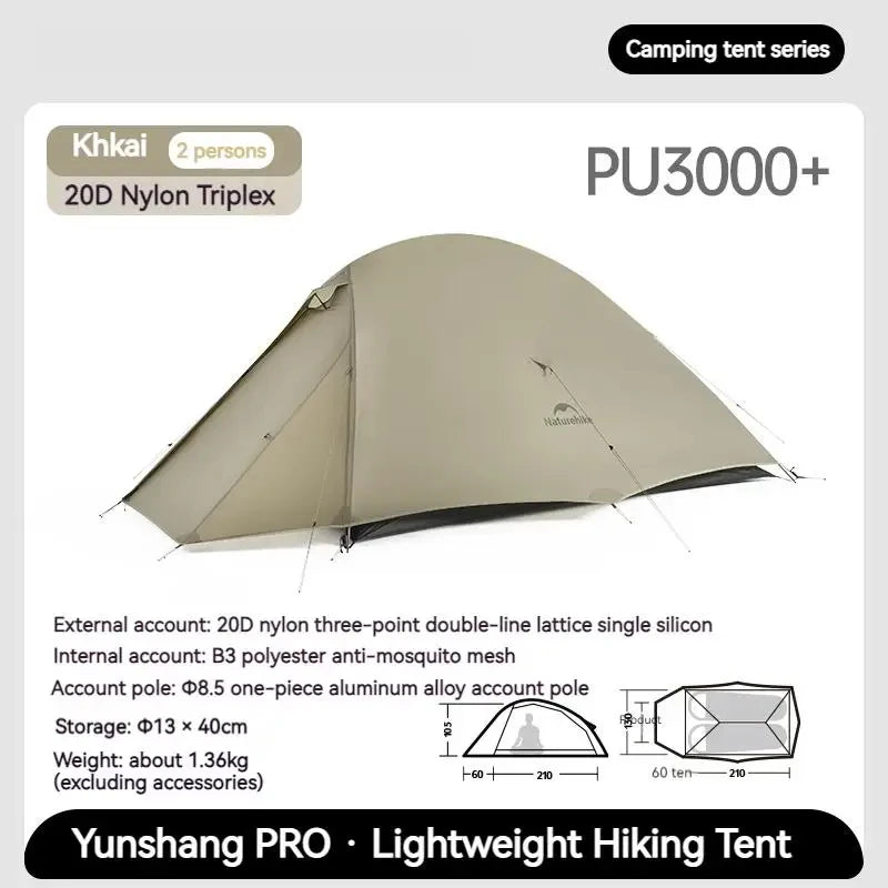 Naturehike Cloud Up Pro Ultralight Trekking Tent With Floor Mat