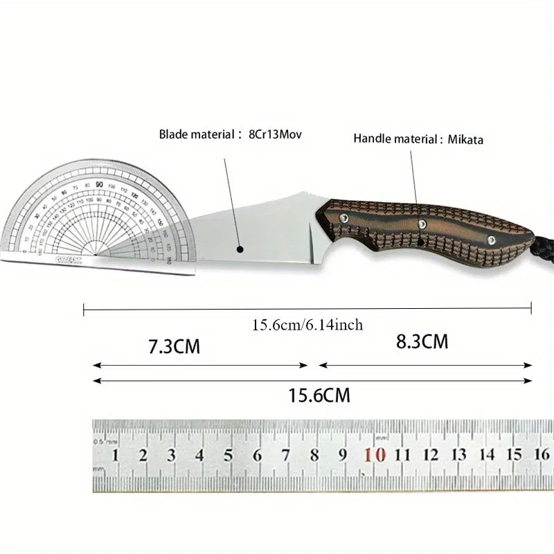 DIY Supplies Woodworking Fixed Blade Knife for Outdoor Use
