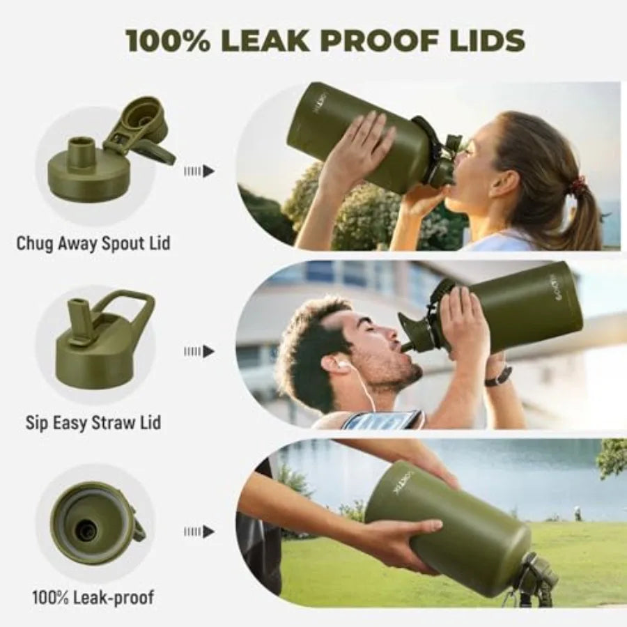 Insulated Stainless Steel Water Bottle Vacuum Seal Sports Bottle