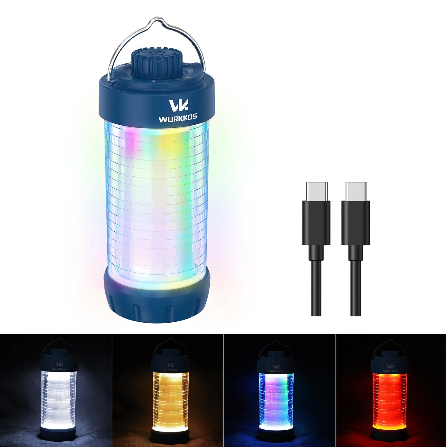 Wurkkos CL01 Camping Lantern 550LM Rechargeable LED Light Power Bank