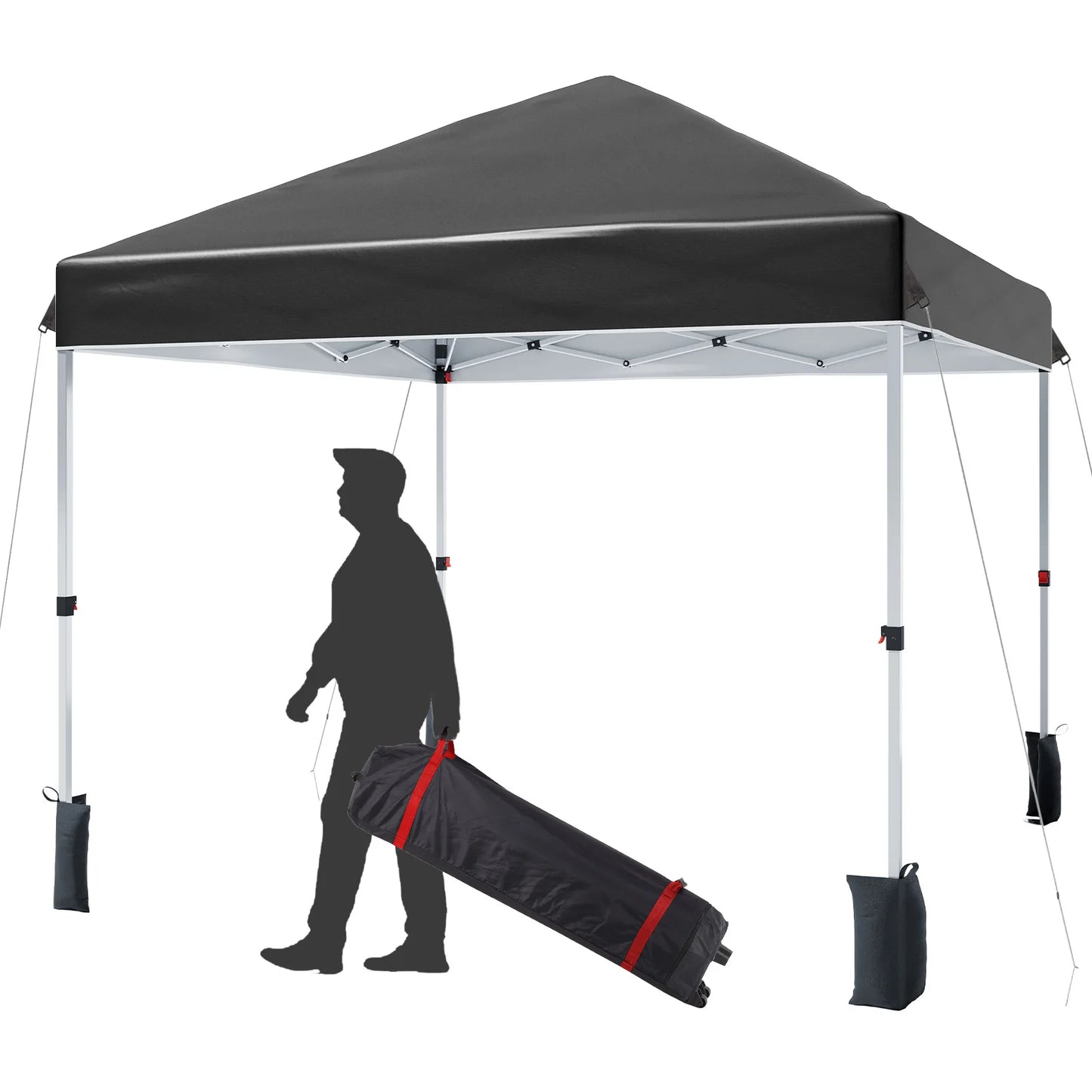 HiMISS Center Locking Canopy Tent Outdoor Portable Shelter