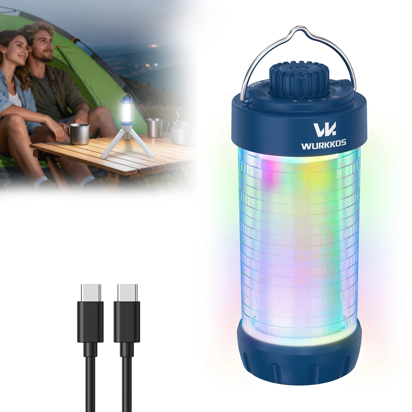 Wurkkos CL01 Mini RGB 360 Degree Flashlight Rechargeable 21700 Battery