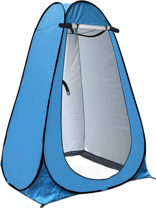 Two-Person Pop Up Privacy Shower Tent Portable Instant Setup