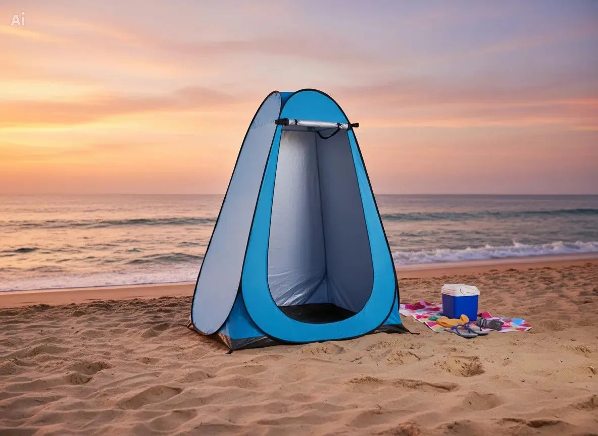 Two-Person Pop Up Privacy Shower Tent Portable Instant Setup