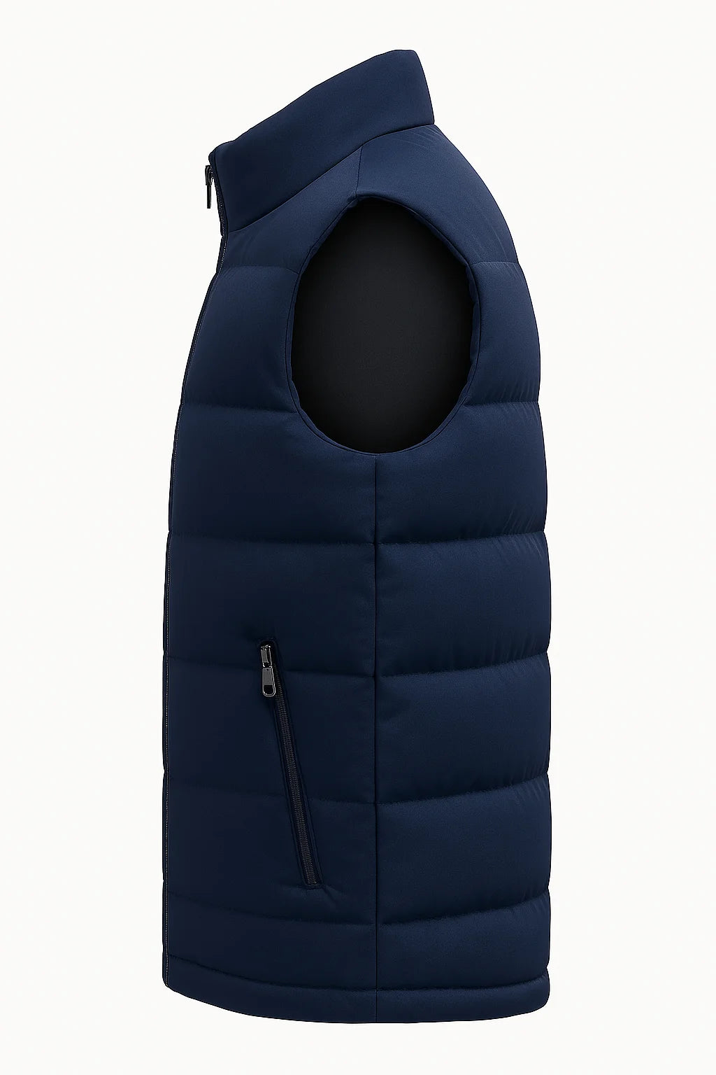 NONECN Fall Sleeveless Vest Men Casual Zipper Waistcoat
