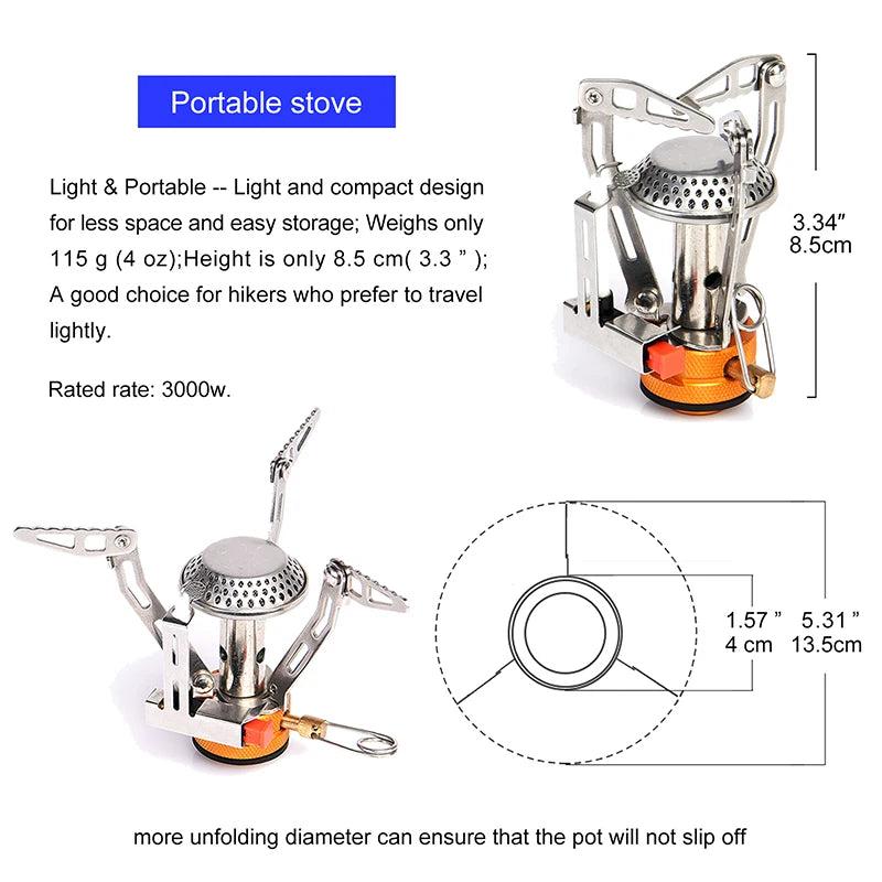 Widesea Camping Cookware Set Outdoor Tableware For 3 Users
