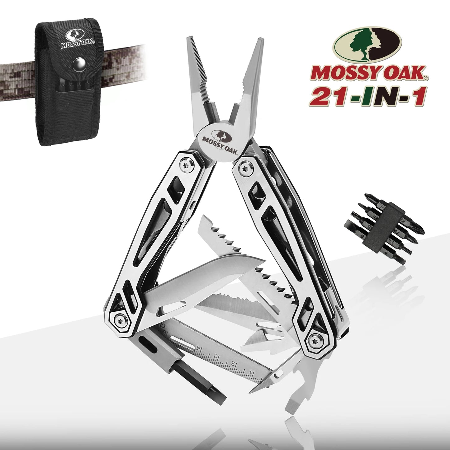 WORKPRO 21 In 1 Multifunction Pliers Stainless Steel Survival Tool