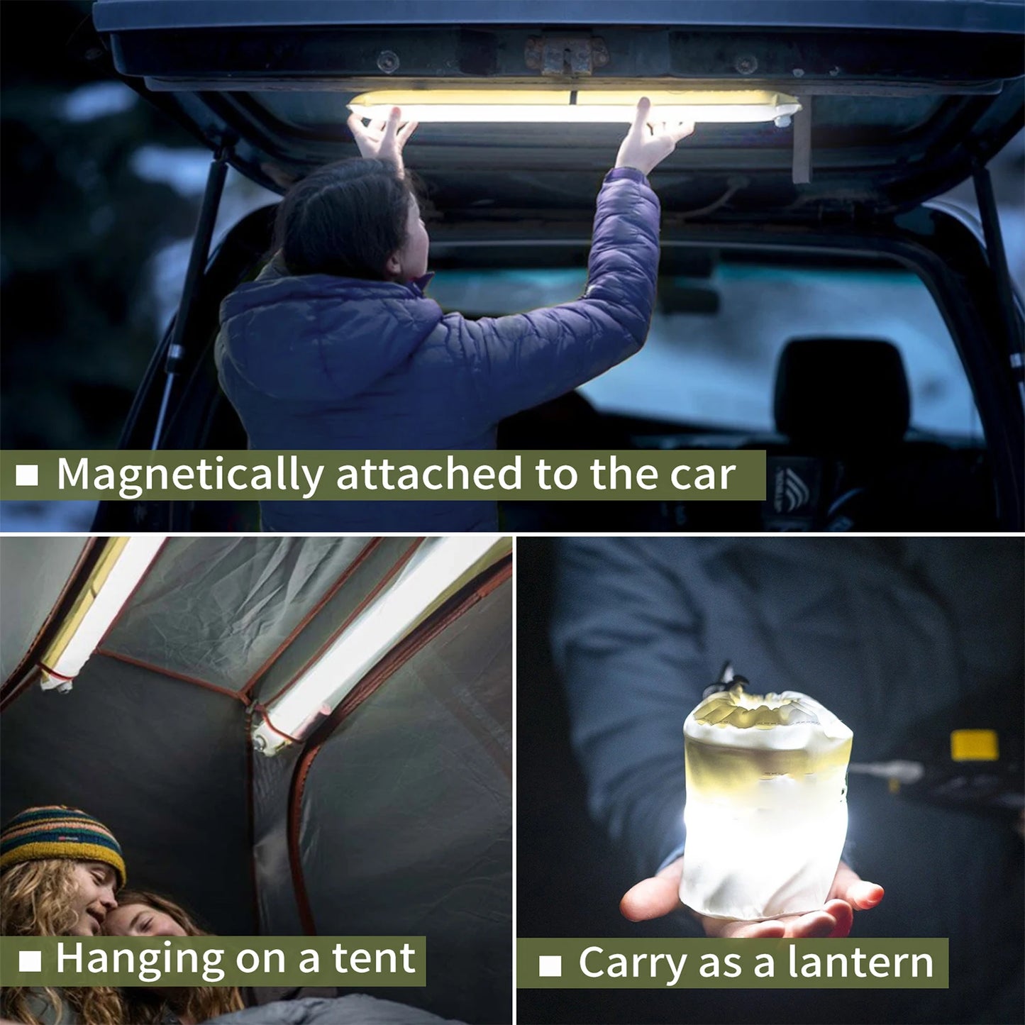 Selorss Portable Rechargeable Camping Spotlight Lamp Outdoors