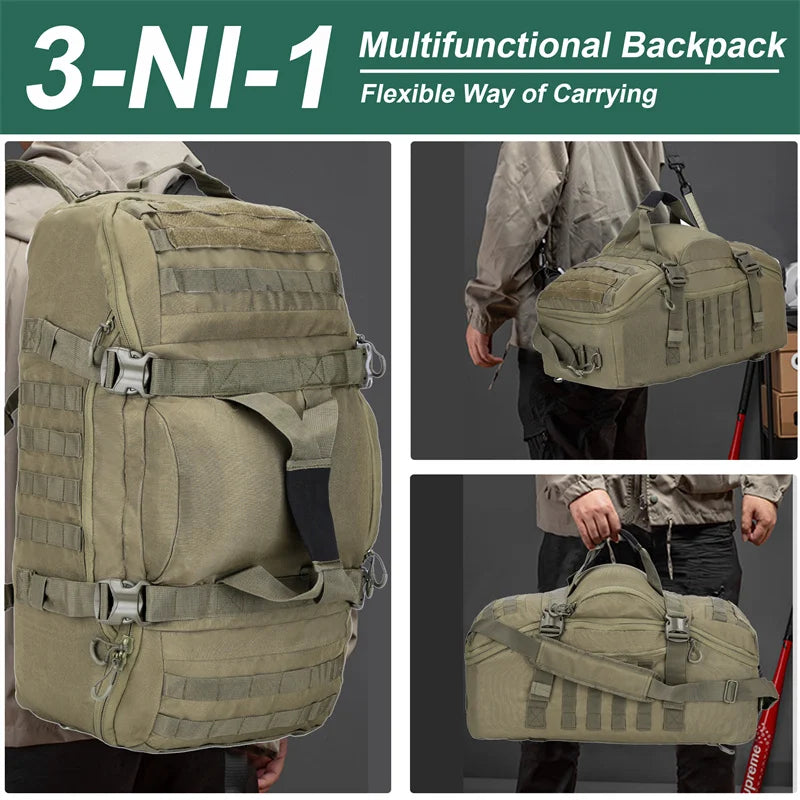 LQARMY Outdoor Molle Backpack For Hiking And Camping