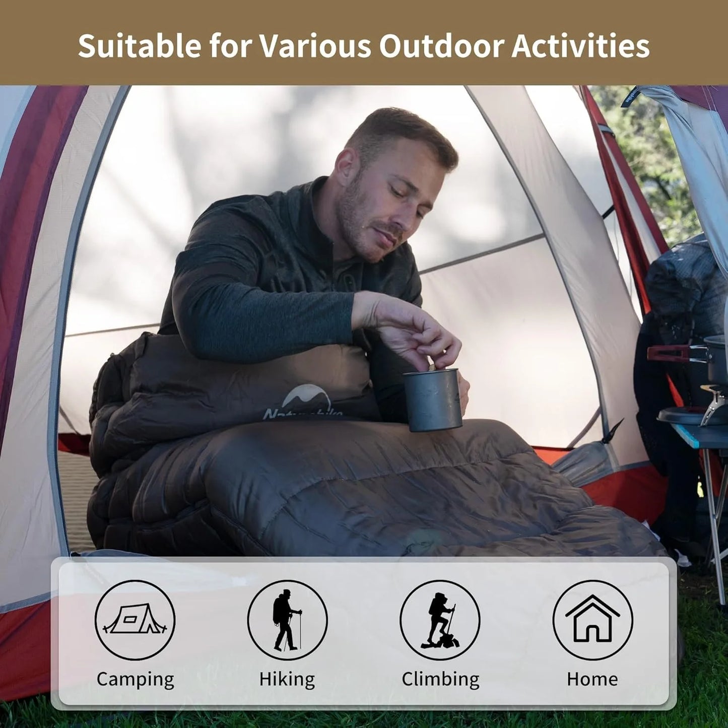 Naturehike MJ300 MJ600 Lightweight Waterproof Mummy Sleeping Bag