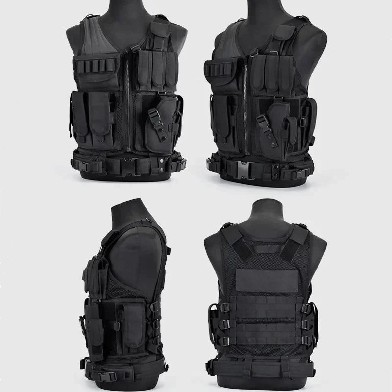 Adjustable MOLLE Tactical Vest for Airsoft and CS Games