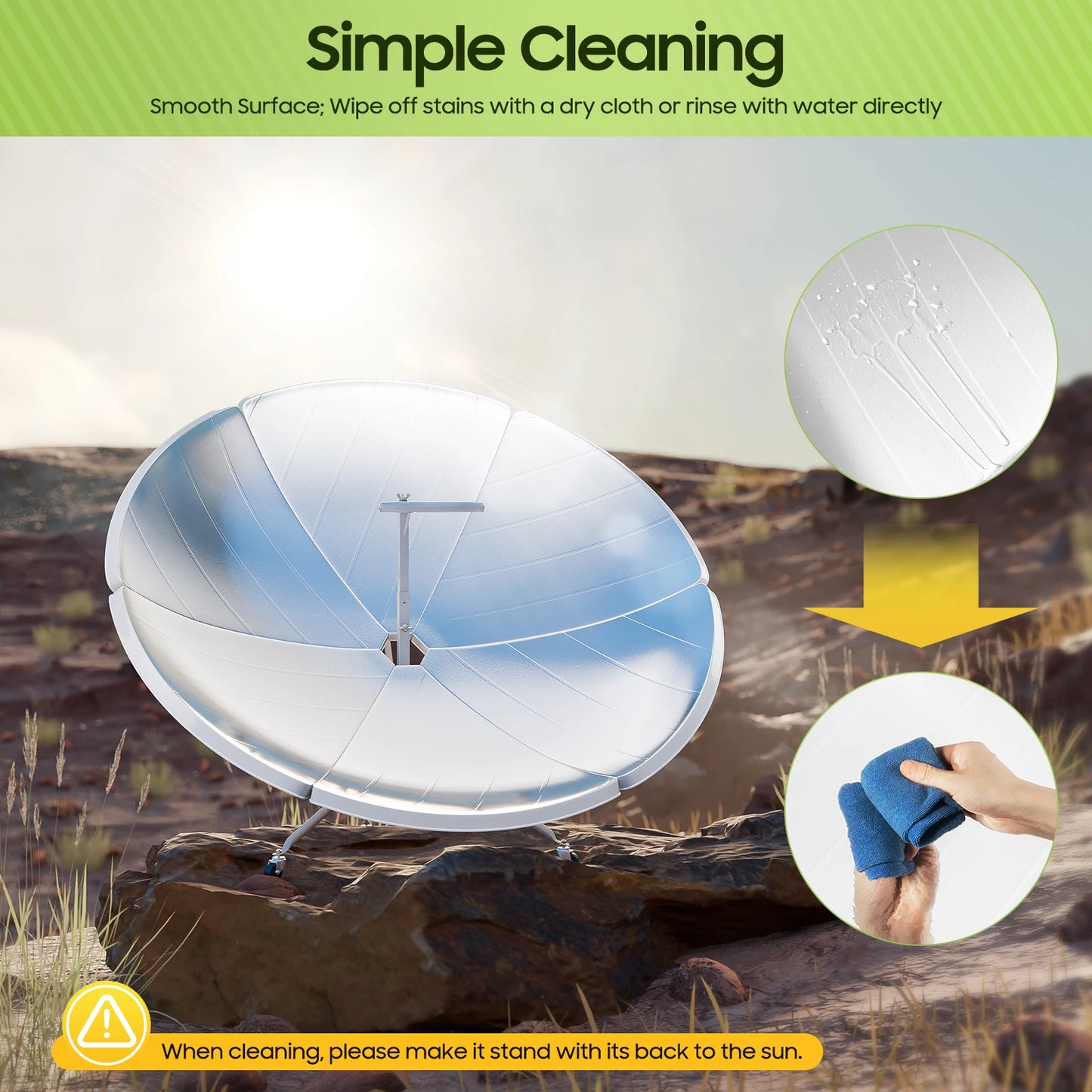 Portable Concentrating Solar Stove for Camping