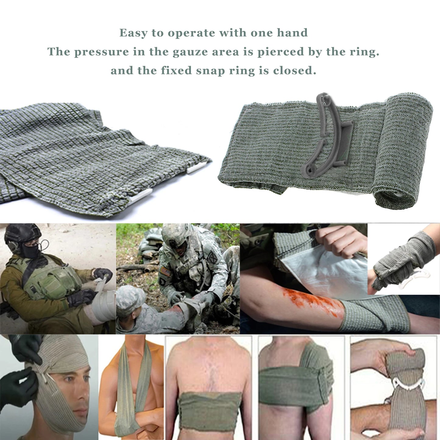 RZAHUAHU First Aid Tourniquet And Hemostatic Bandage For Outdoor Emergency