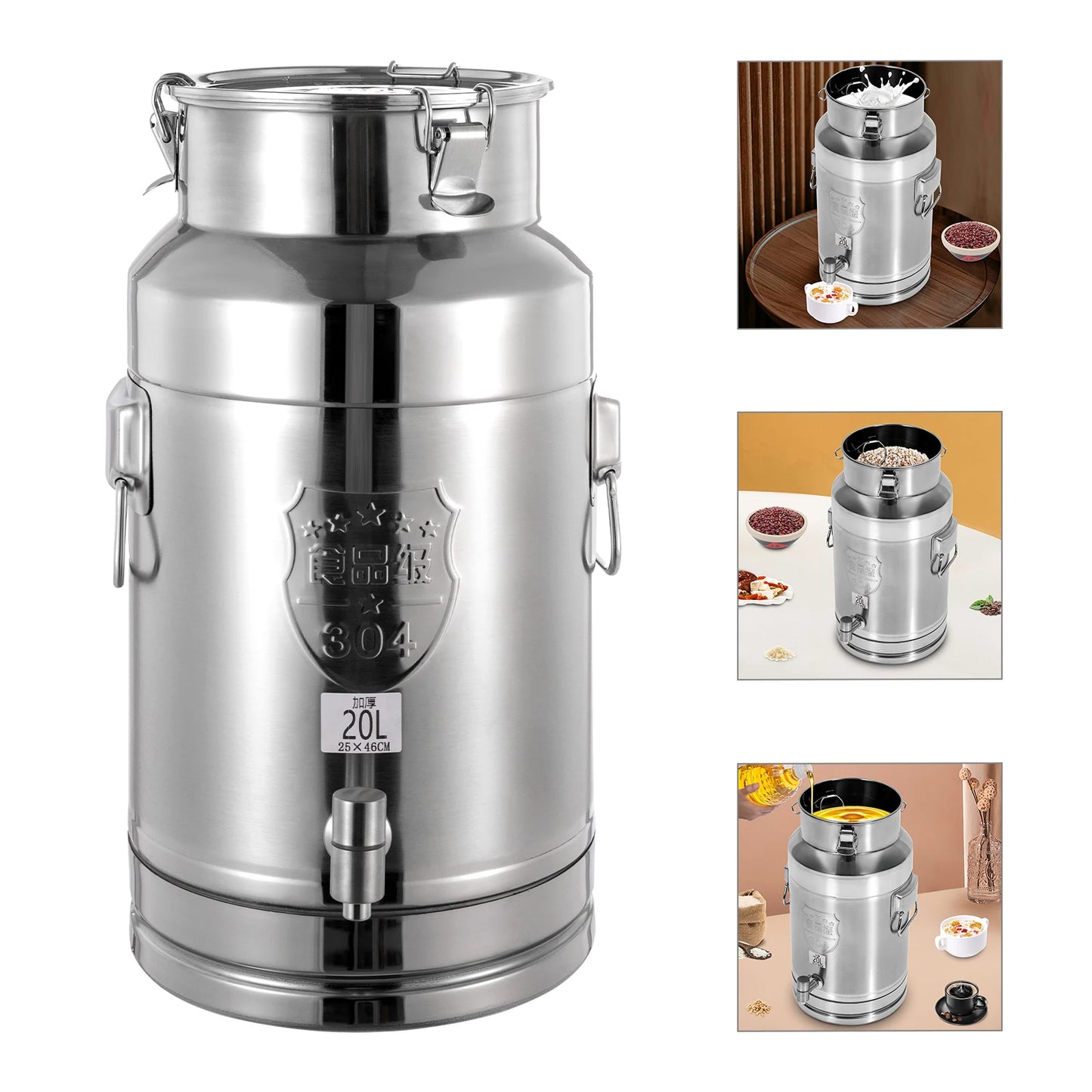 Food-Grade Stainless Steel Beverage Dispenser Leak-Proof
