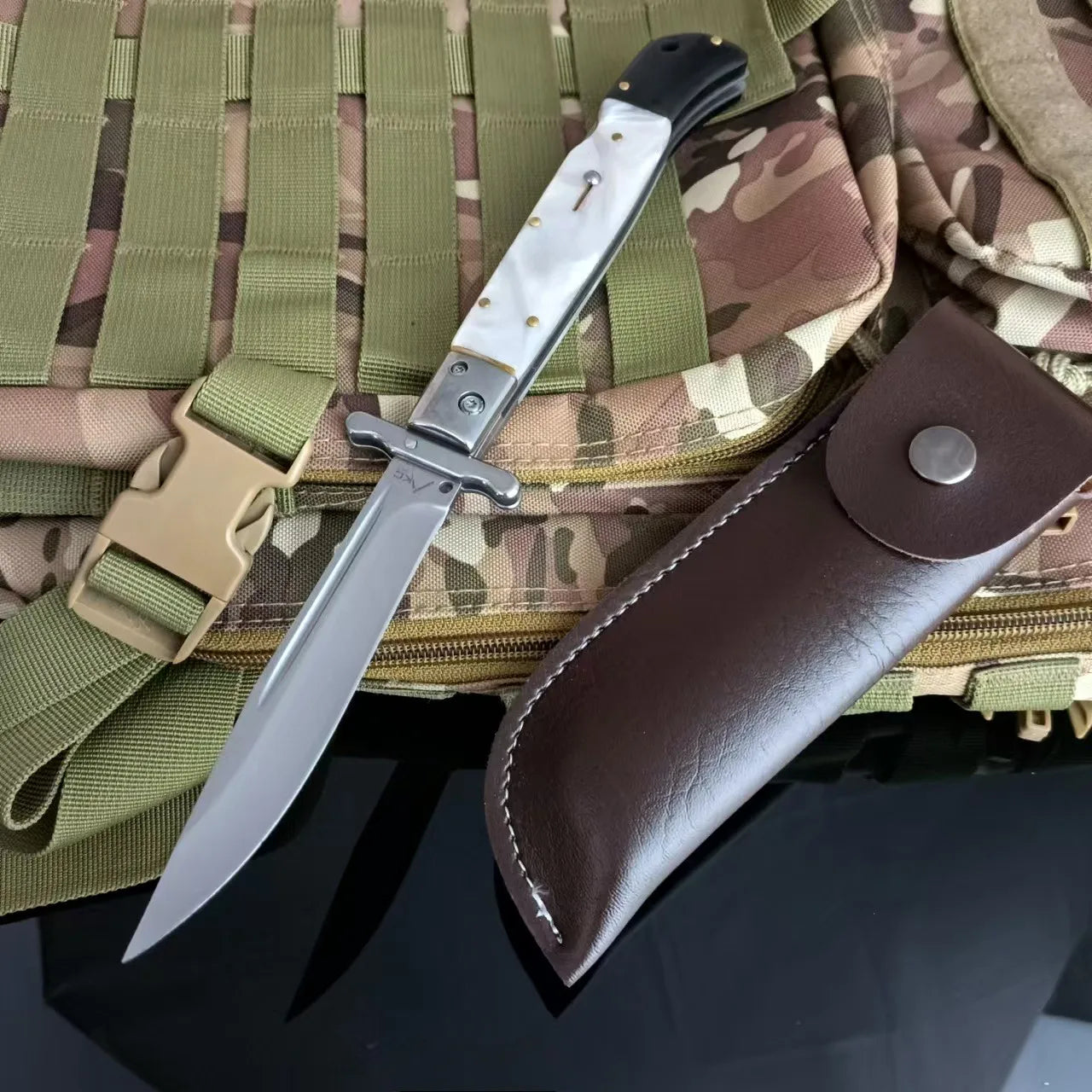 DIY Supplies Folding Outdoor Knife 440C Blade