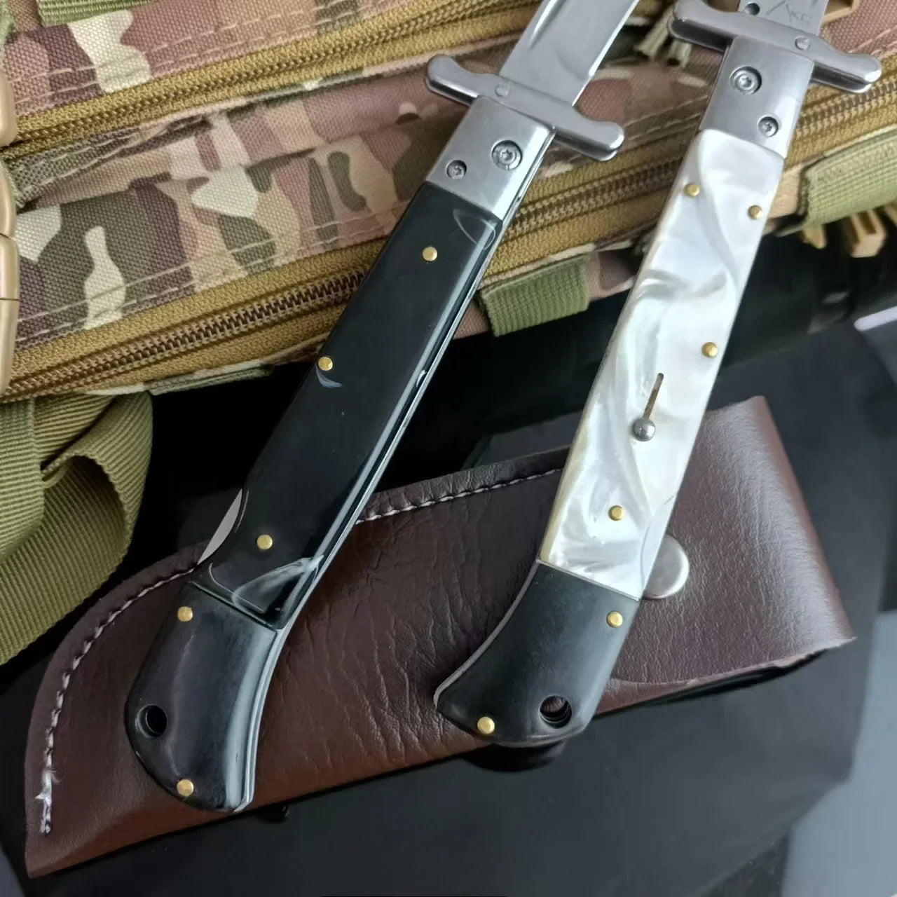 DIY Supplies Folding Outdoor Knife 440C Blade