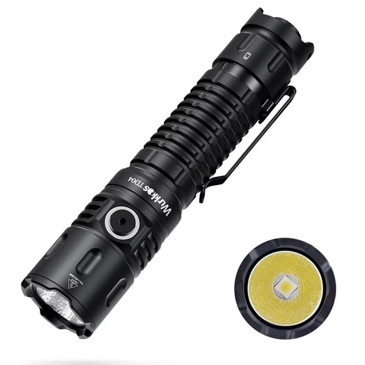 Wurkkos TD04 Rechargeable Dual Mode USB C Tactical Flashlight