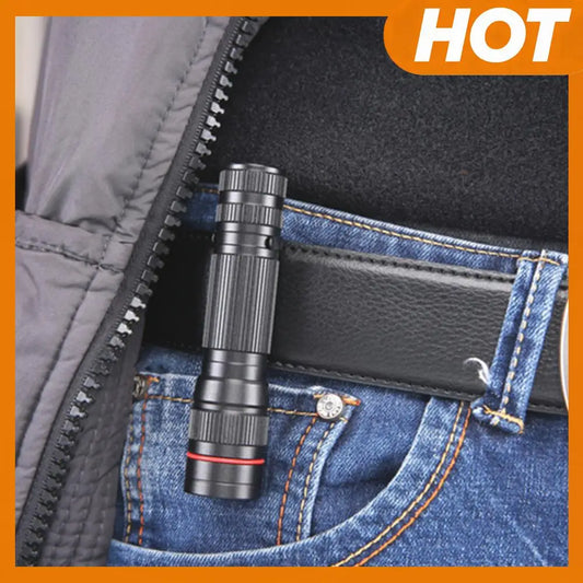 APWIKOGER XPE LED Flashlight USB Rechargeable Camping Light