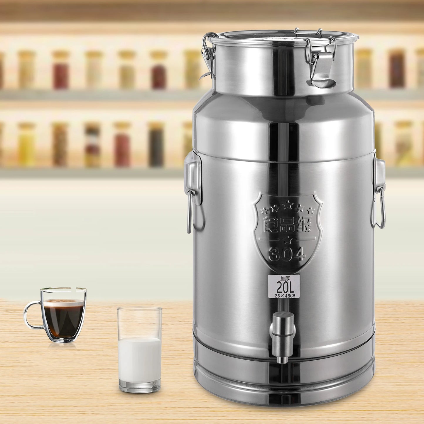 Backpack Drink Dispenser Stainless Steel Leakproof