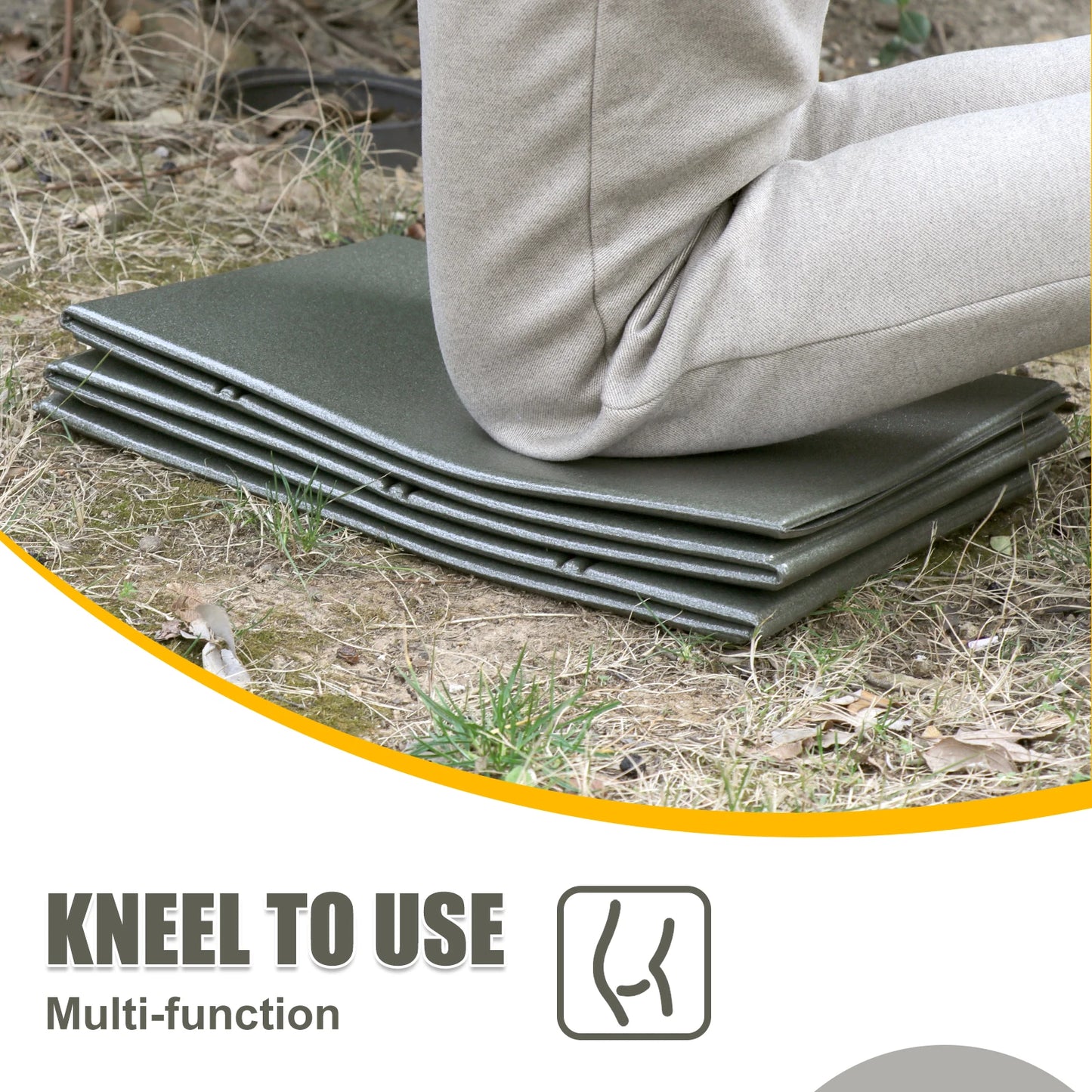 NONECN Tactical Foldable Sleeping Mat Waterproof Kneeling Pad