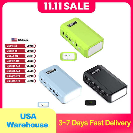 Powkey HP500S-Pro 24000mAh Portable Power Station with AC Outlet