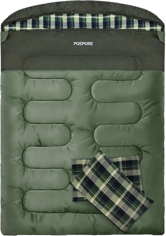 Sleeping Bag For Adults With Pillows For Cold Weather Camping