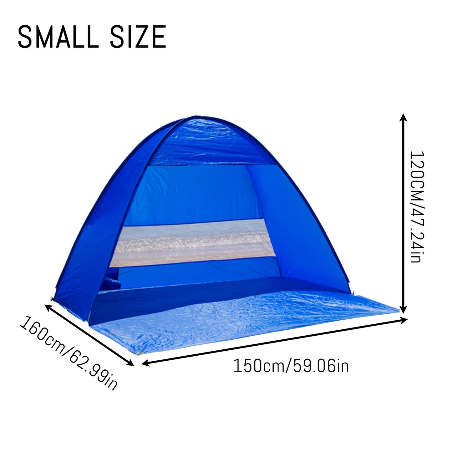 Pakicetus Pop Up Beach Tent With Carry Bag