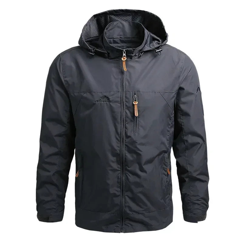 NONECN Autumn Winter Waterproof Windbreaker For Men Hiking Camping Jacket