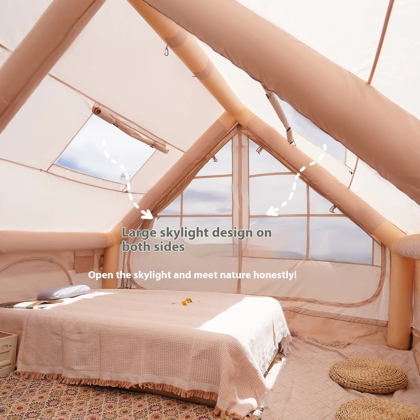 Pakicetus Luxury Inflatable Family Tents For Camping