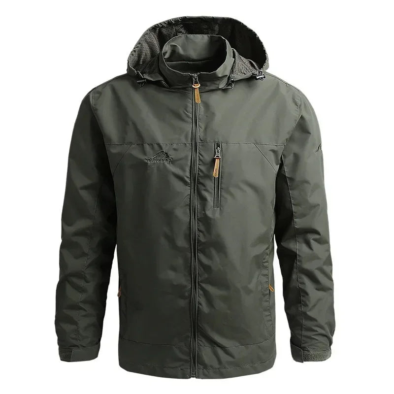 NONECN Autumn Winter Waterproof Windbreaker For Men Hiking Camping Jacket