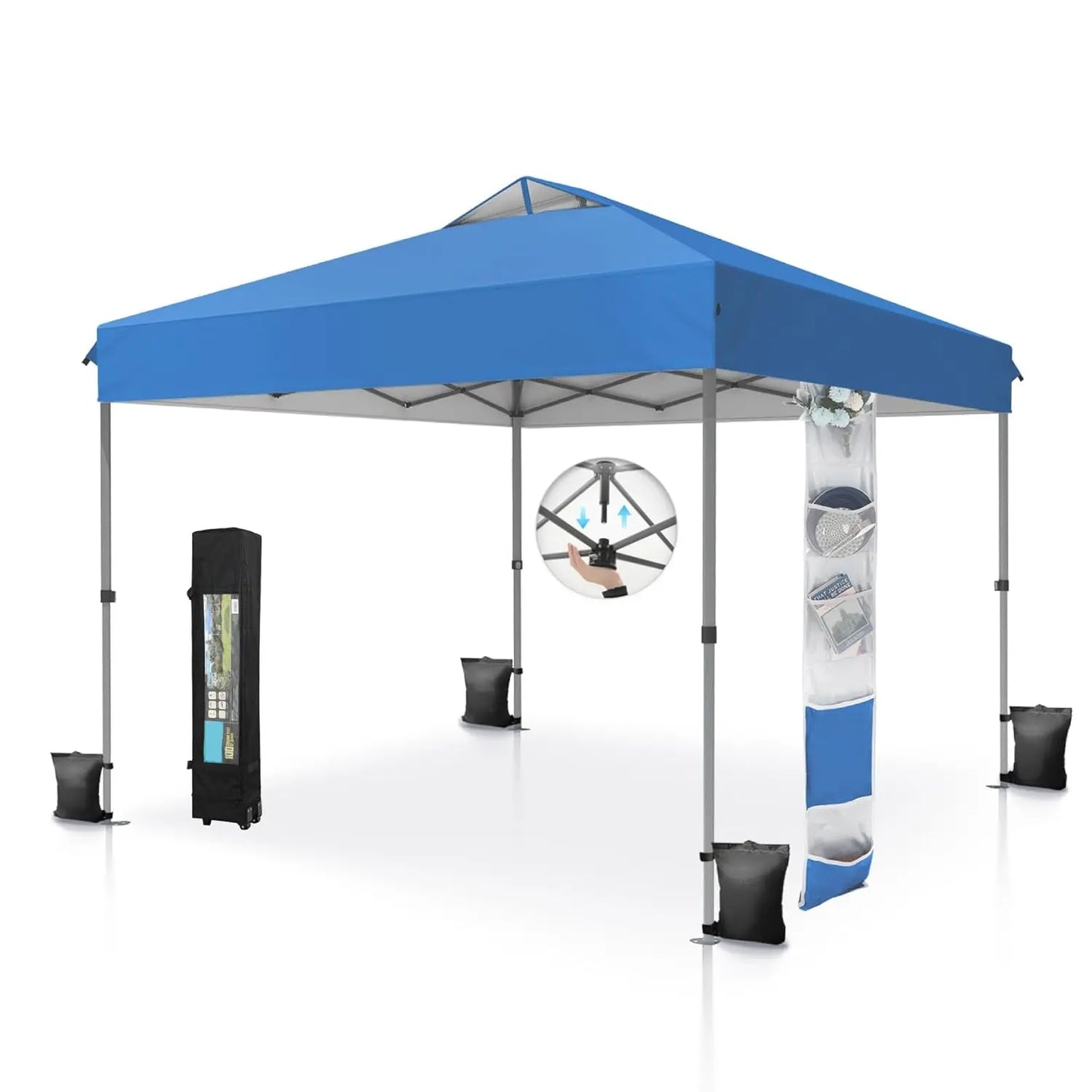 Pop Up Canopy Tent Sun Shelter One Push Setup