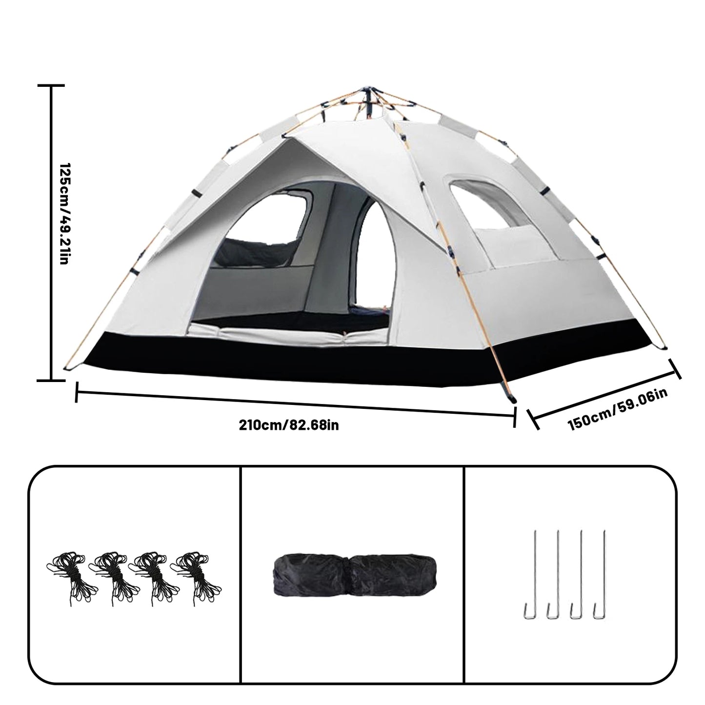 Pakicetus Auto Tent Quick Setup Sunshade All Weather Portable