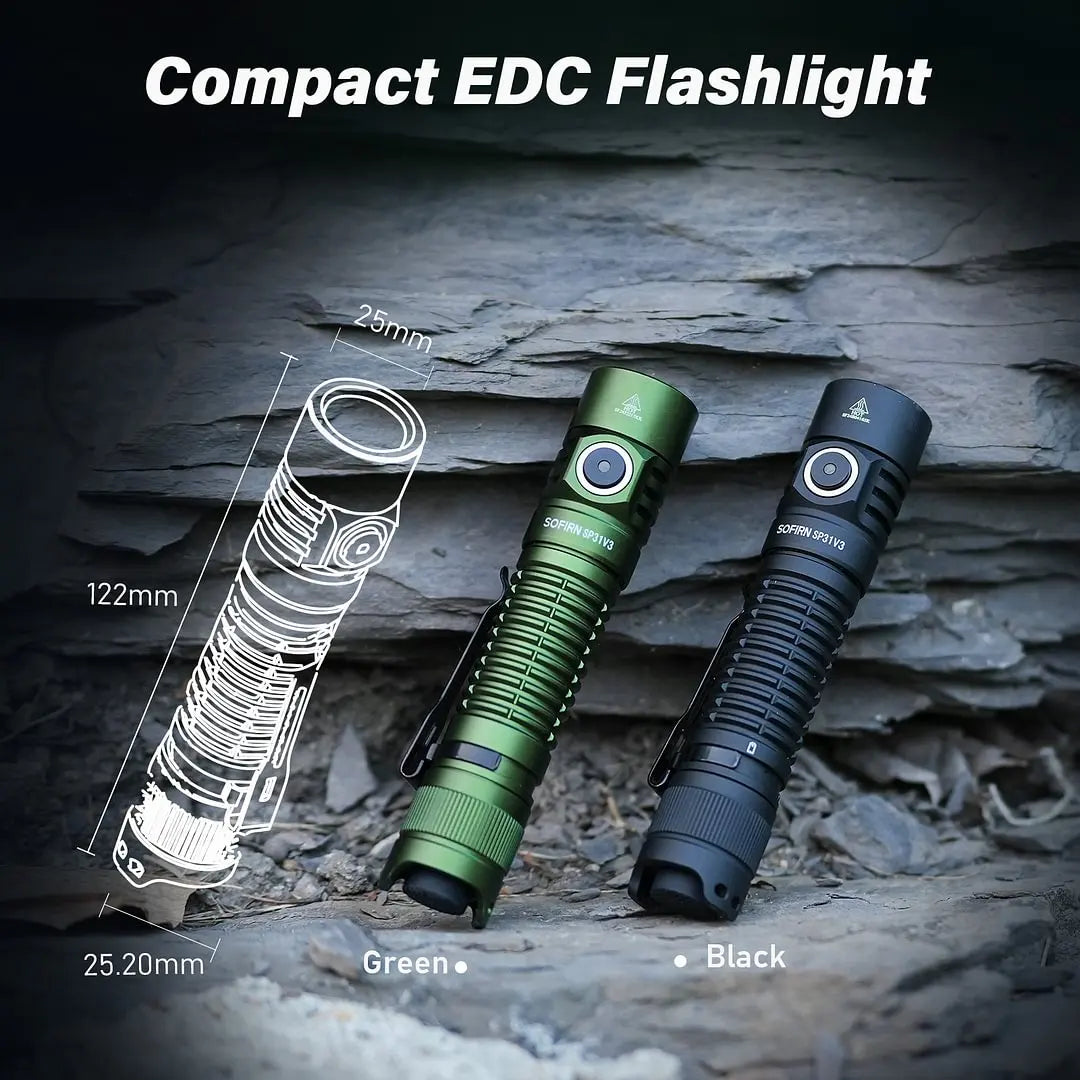 Sofirn SP31 V3.0 Tactical Flashlight 2000lm SST40 519A