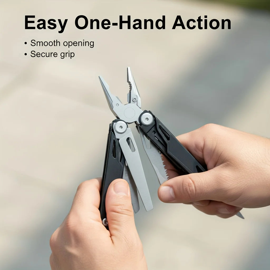 Multitool Pliers Stainless Steel Survival Tool For Camping And Fishing