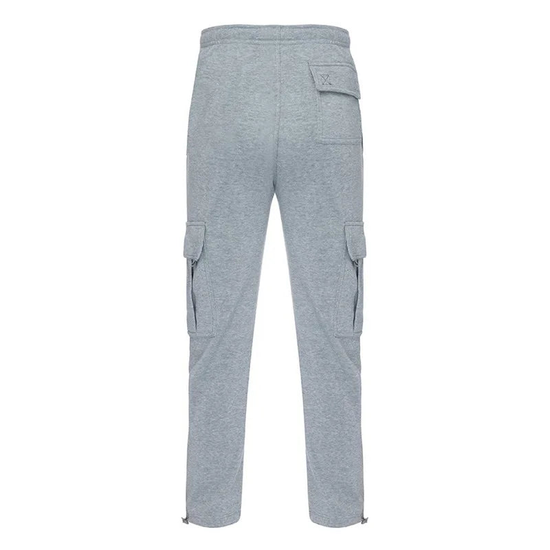 Hirigin Men's Loose Cargo Pants With Drawstring Waist Outdoor