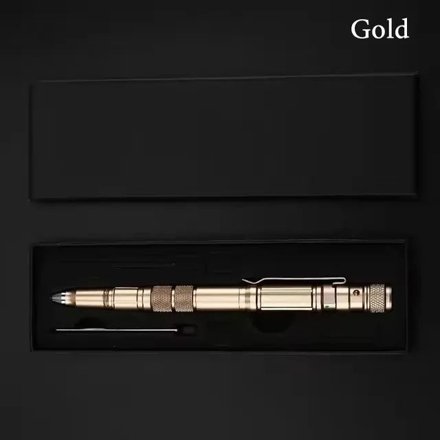 Multi-Function Military Self Defense Tactical Pen With Flashlight Bottle Opener