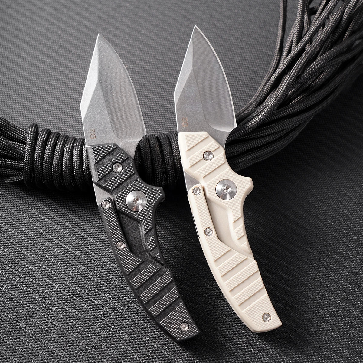 NONEDIY Wild Camping EDC Knife Transformable D2 Steel Blade