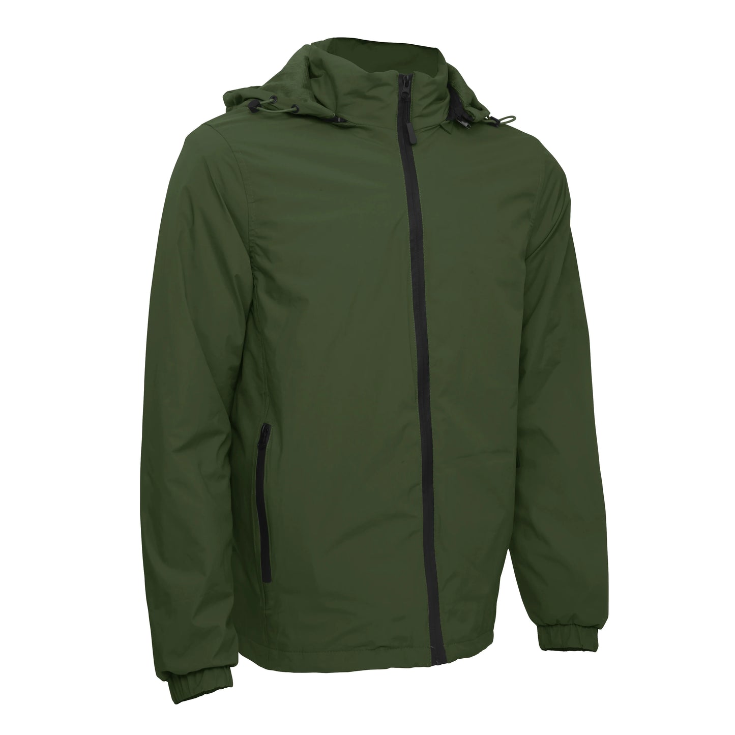 NONECN Men's Casual Hooded Jacket Windbreaker With Zipper Pocket