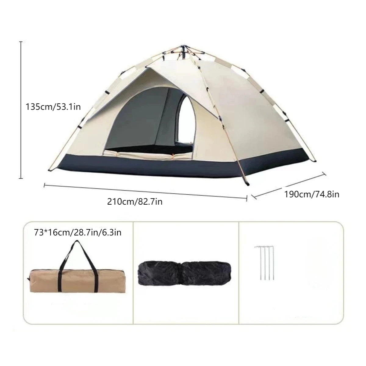 Pakicetus Outdoor Automatic Quick-Opening Tent Rainproof Shelter