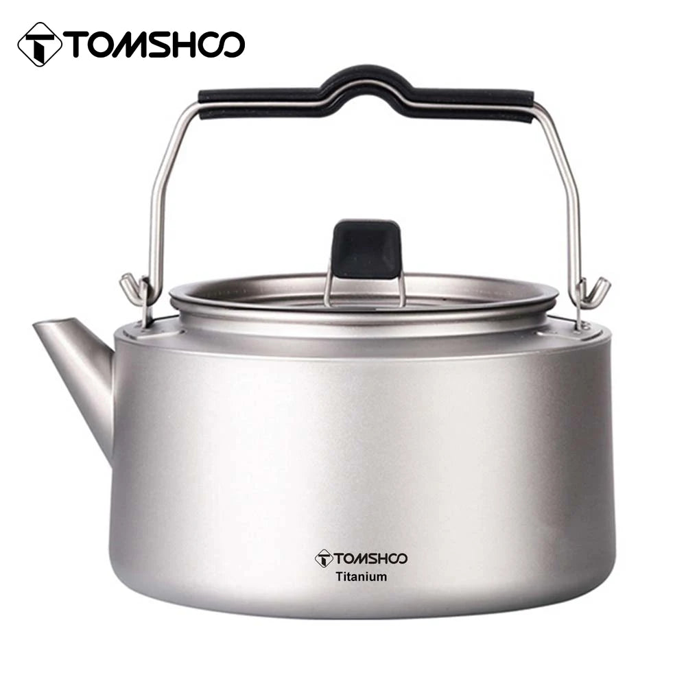 Titanium Camping Kettle Ultralight Water Pot Portable Outdoor
