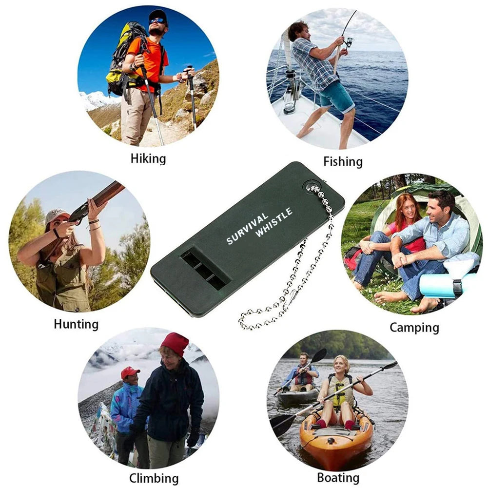 alloet 3 Frequency Survival Whistle for Outdoor Camping and Hiking