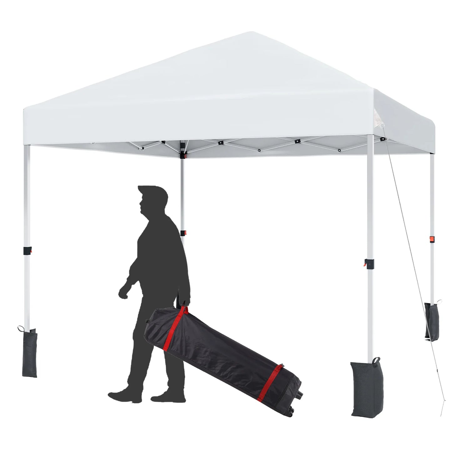 HiMISS Center Locking Canopy Tent Outdoor Portable Shelter