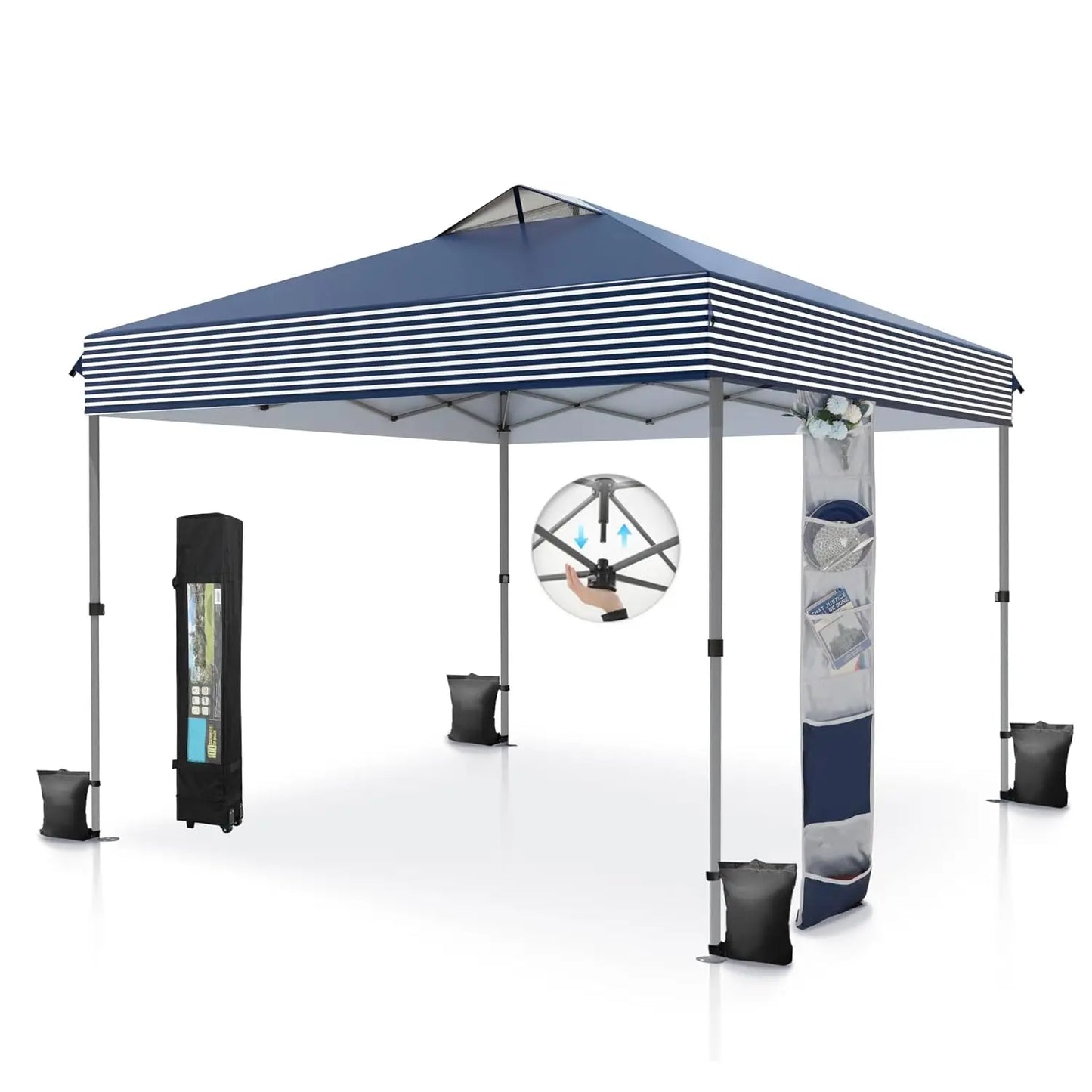 Pop Up Canopy Tent Sun Shelter One Push Setup