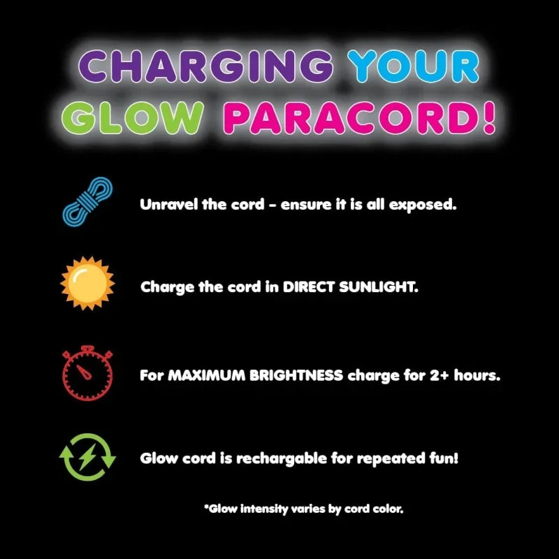 Luminous 9-Strand 4mm Paracord Nylon 550