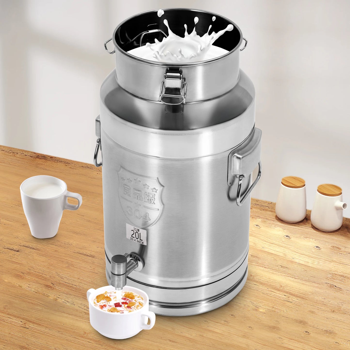 Food-Grade Stainless Steel Beverage Dispenser Leak-Proof
