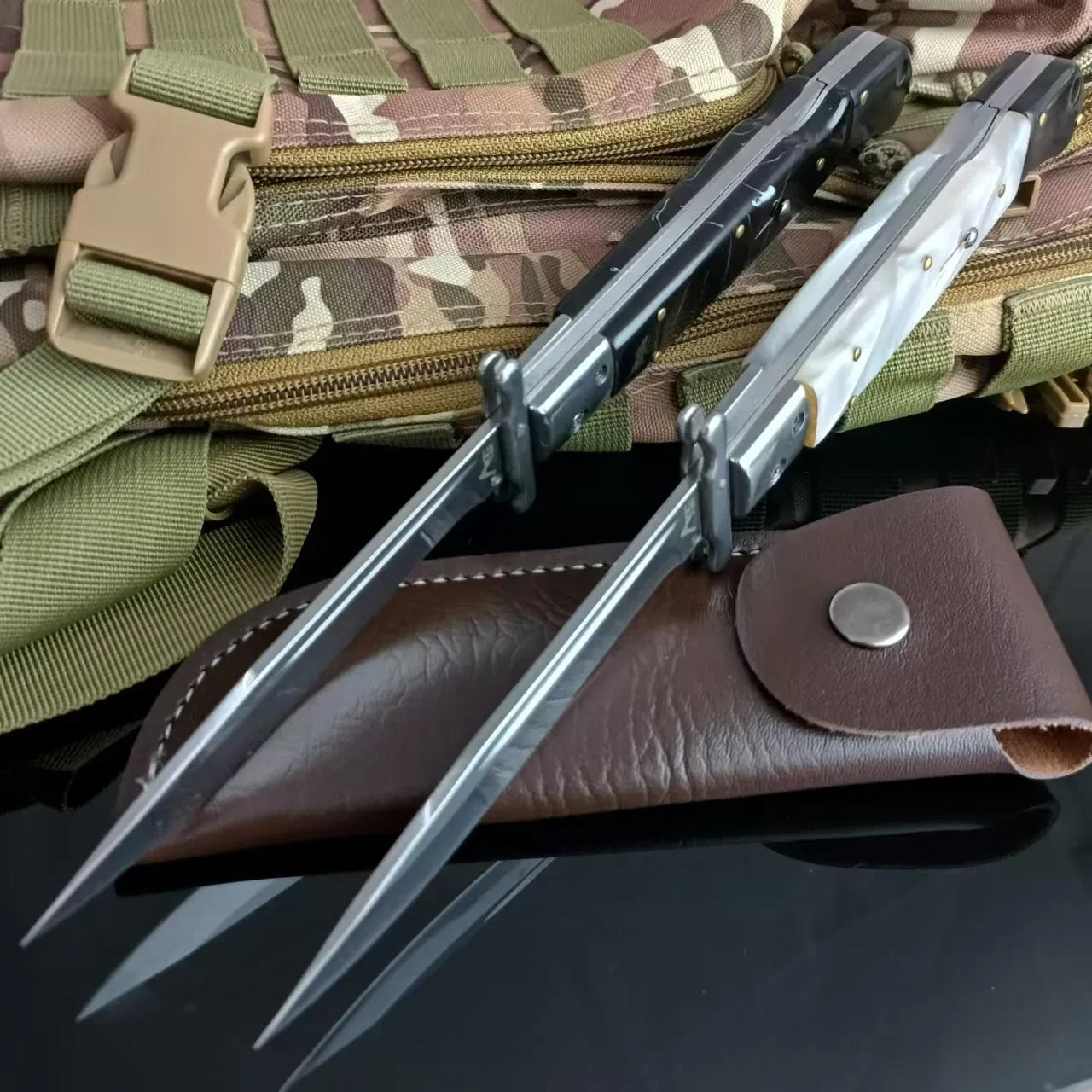 DIY Supplies Folding Outdoor Knife 440C Blade