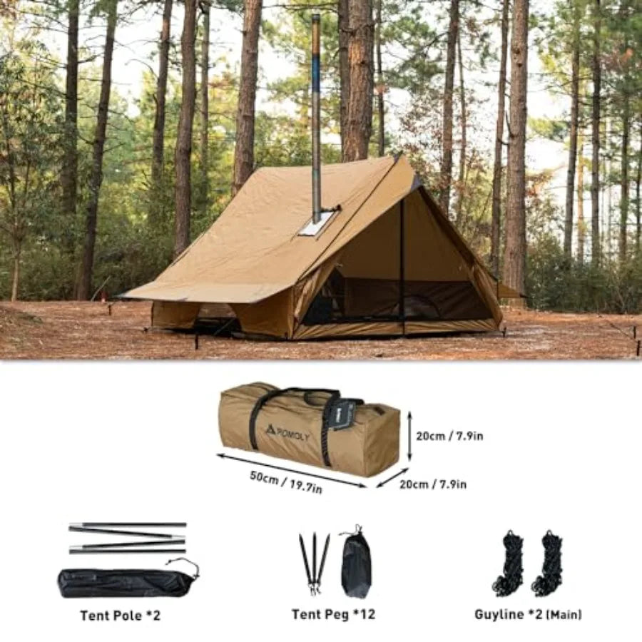 Camping Cabin Chalet Pro Wall Tent With Stove Jack