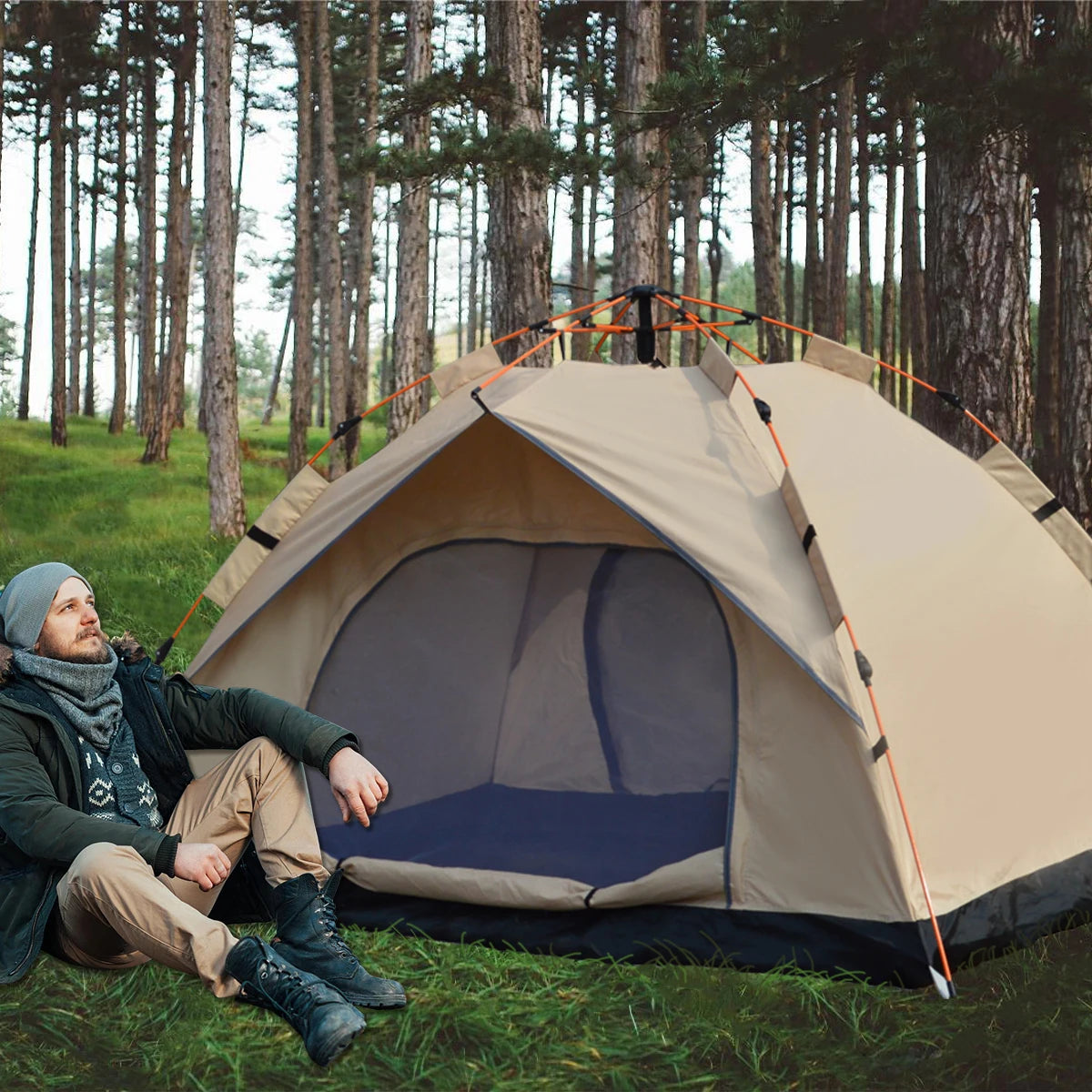Pakicetus Outdoor Automatic Quick-Opening Tent Rainproof Shelter