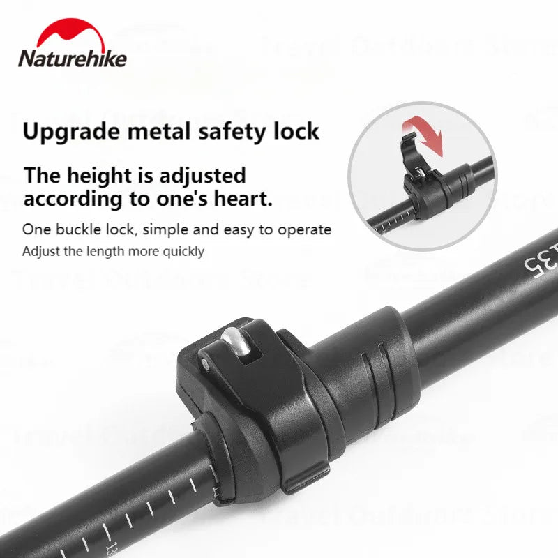 Naturehike ST03 Trekking Pole External Lock Three Sections Telescopic
